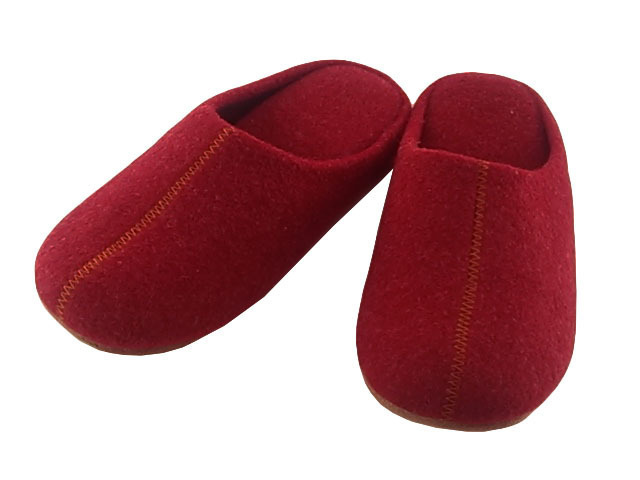 ルームシューズ フェルト 靴屋さん制作 起毛 L 28.5cm レッド拍卖