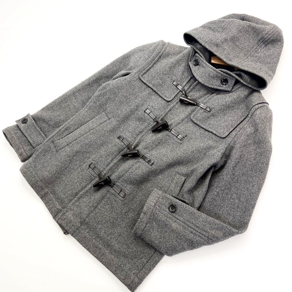 トゥモローランド エディション ☆ Edition スッキリ落ち着いた印象◎ ウール ダッフルコート フーディ グレー S相当 大人カジュアル■S644拍卖