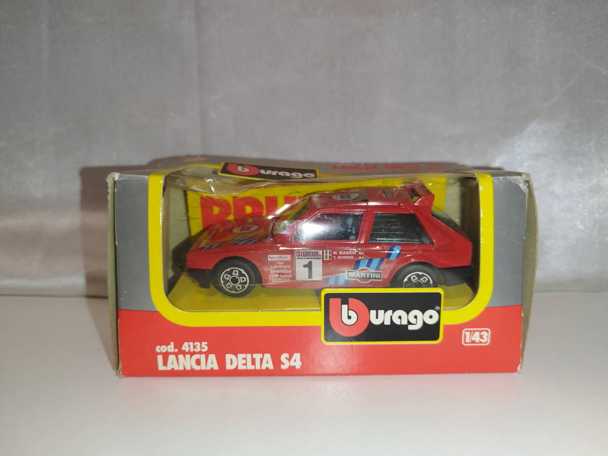 中古品 LANCIA DELTA ランチア デルタ S4 1/43 burago cod.4135拍卖