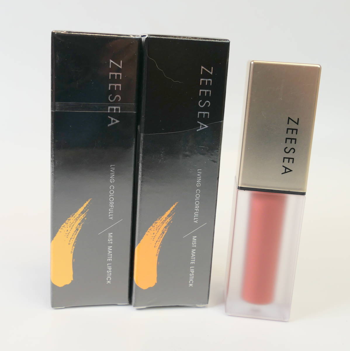 ♪未使用コスメ★ZEESEA ズーシー 滋色 ミスト マット リップスティック 口紅 511 チョコレートレッド 2本セット拍卖