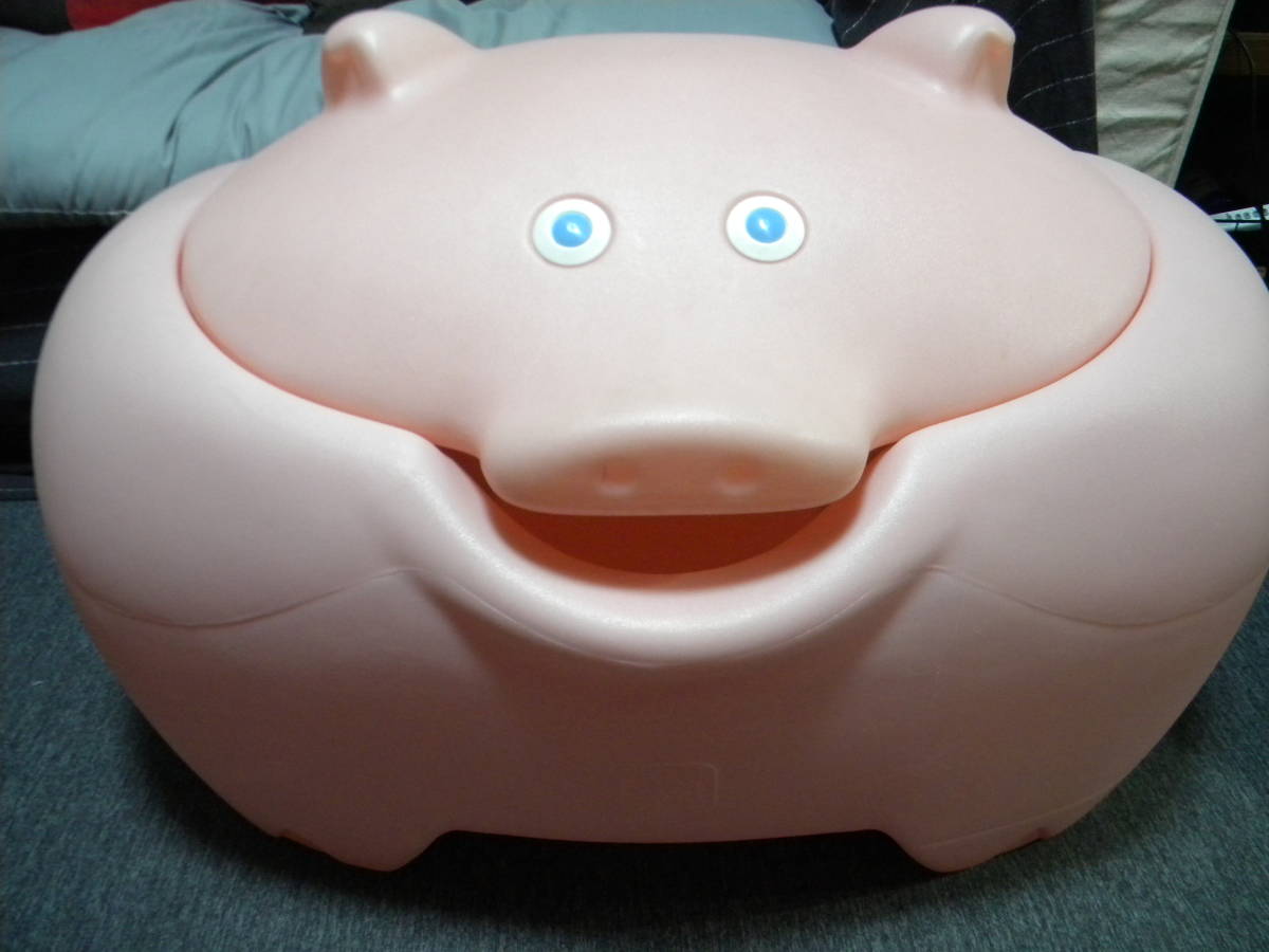 ★レア・廃版★STEP2 ステップ2★大きな ぶた/ブタさん★おもちゃボックス/お片付けボックス/収納ケース/トイボックス/インテリア拍卖