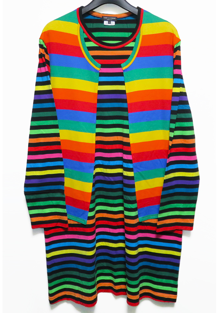 COMME des GARCONS HOMME PLUS 20AW ドッキングマルチボーダーカットソー L 新品同様 コムデギャルソンオムプリュス拍卖