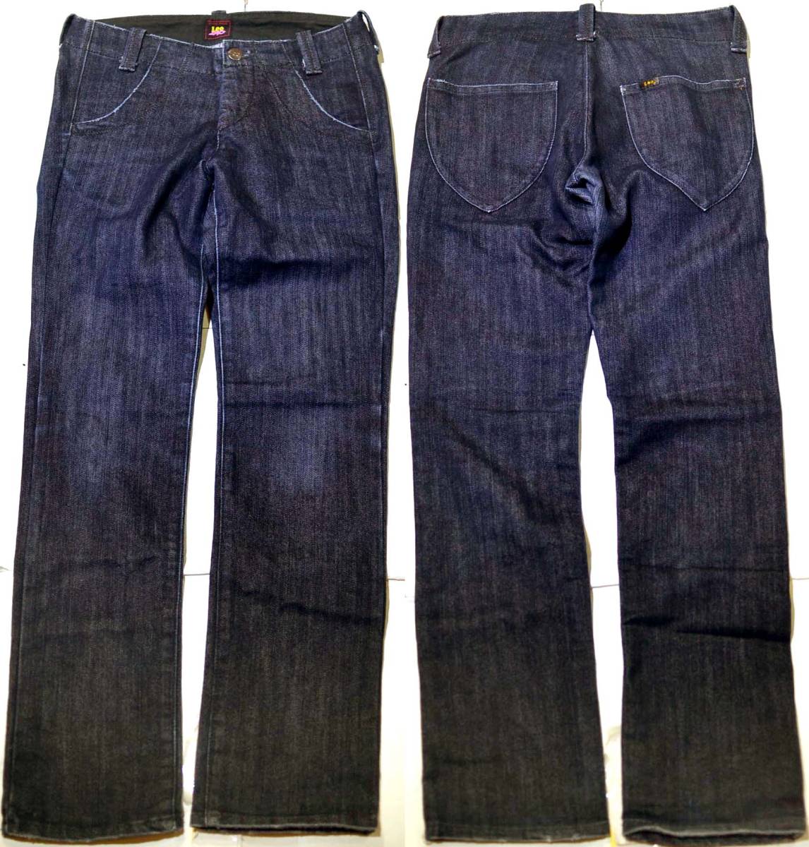 v330/Lee リー Lee Cher ヴィンテージ加工 デニム ストレッチ スリムパンツ拍卖