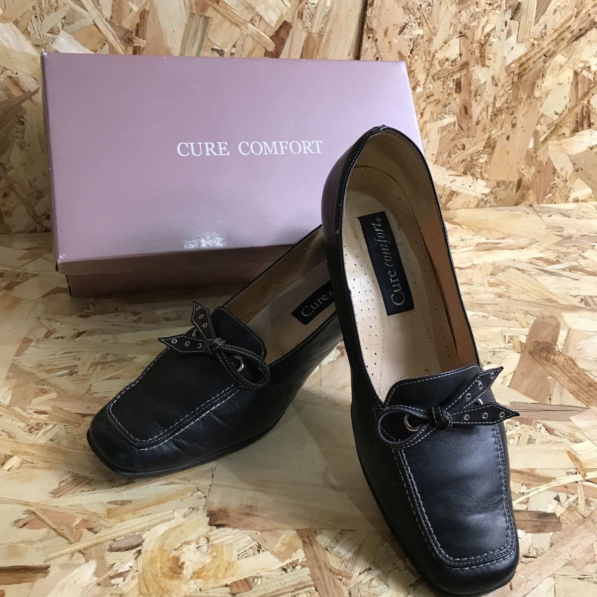 k◆日本製 Cure comfort◆シンプルなヒール◆24.0㎝レディース拍卖