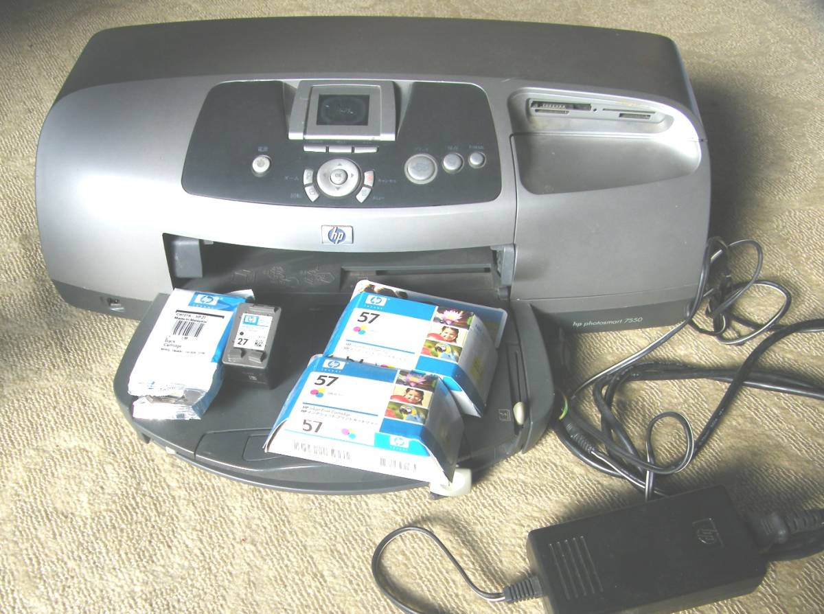 ジャンク ばら売り インク付 HP PhotoSmart 7550+両面印刷ユニット拍卖