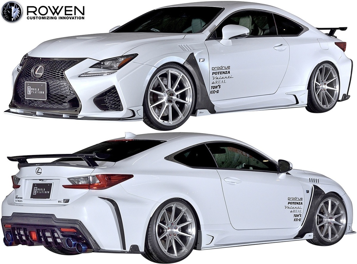 【M's】レクサス RC-F USC10 前期 (2014.10-2019.4) ROWEN スタイルキット 3点 // CARBON+FRP ロエン RCF エアロ フルエアロ 1L003X10拍卖