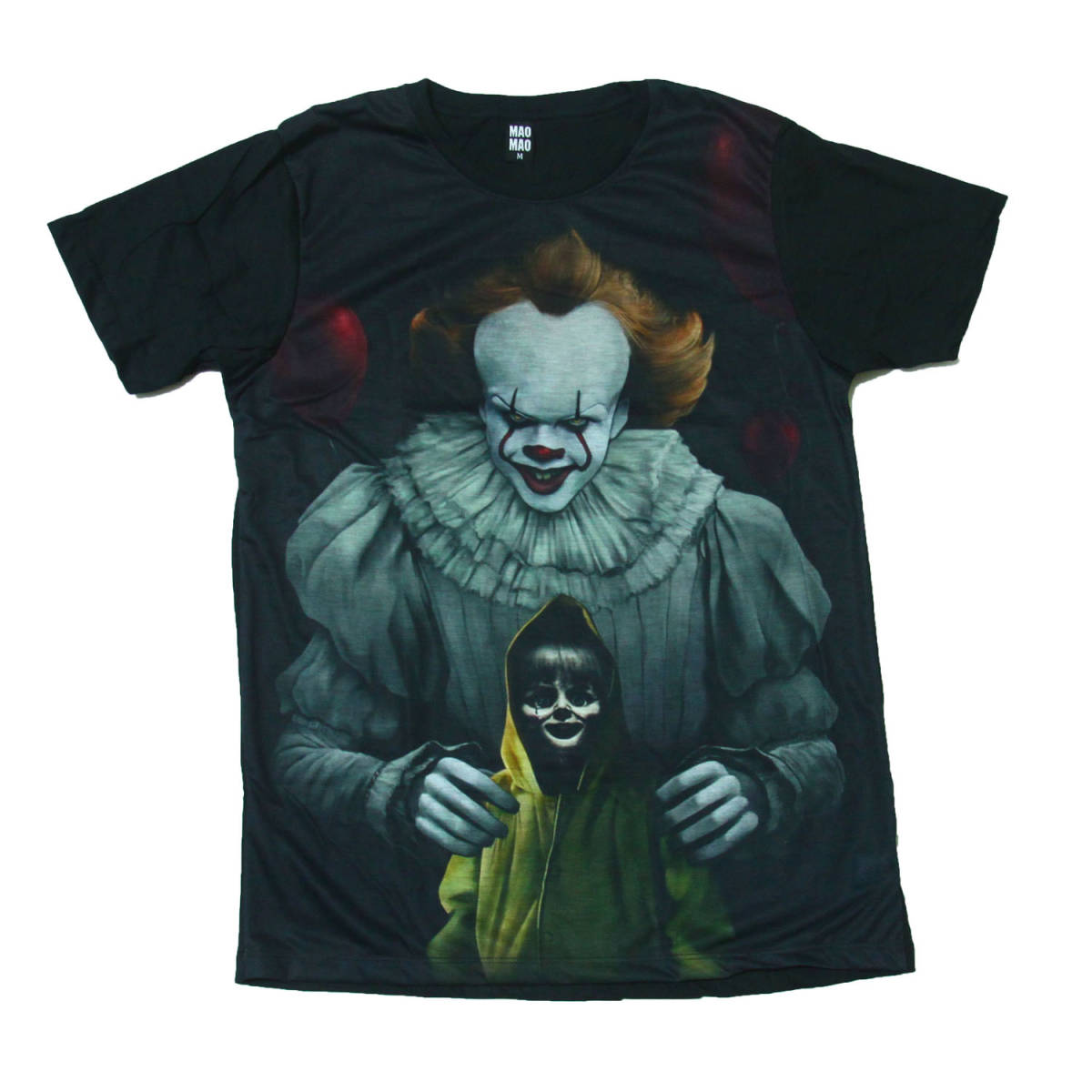 映画 ホラー イット IT スティーブンキング アメリカ ストリート系 デザインTシャツ おもしろTシャツ メンズ 半袖★tsr0318-blk-l拍卖