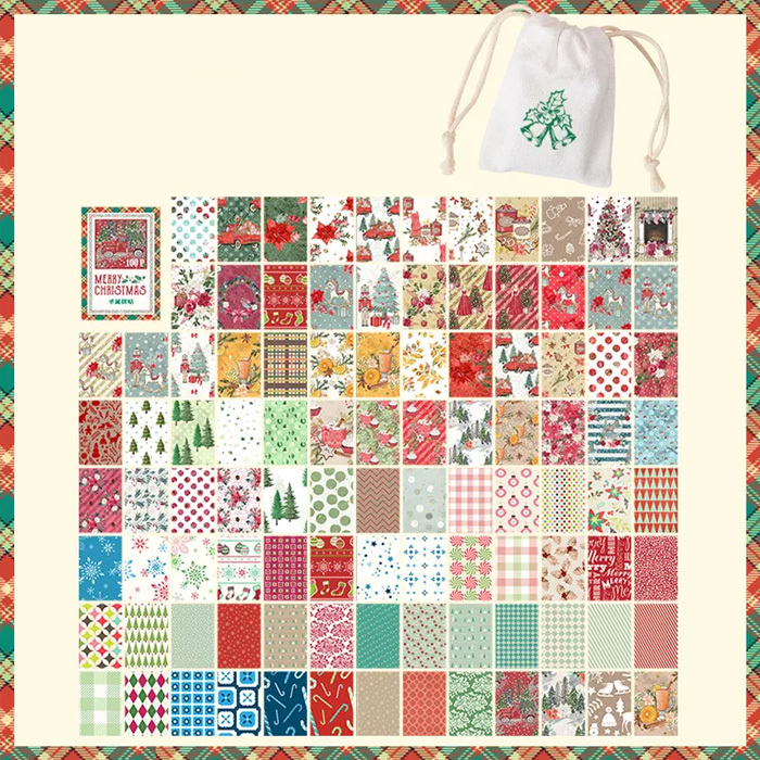 100枚 シール クリスマス サンタ おしゃれ アンティーク ビンテージ デコステッカー アンティーク調 コラージュ レトロ 1091-4拍卖