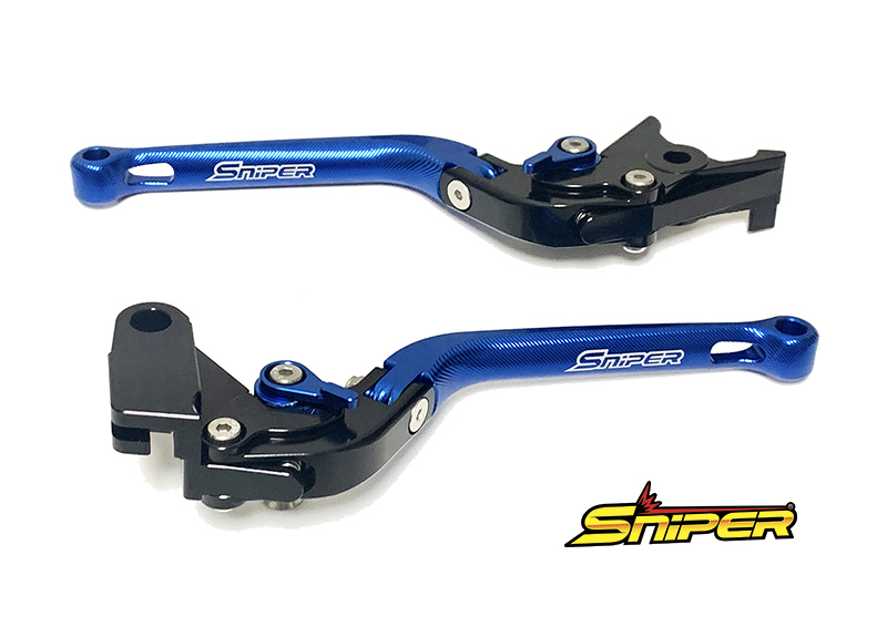 GSX-R125 GSX-S125 (20.2-) 6段階アジャスター 可倒式 クラッチレバー&ブレーキレバーセット 青 SNIPER スナイパー SP0146BL拍卖