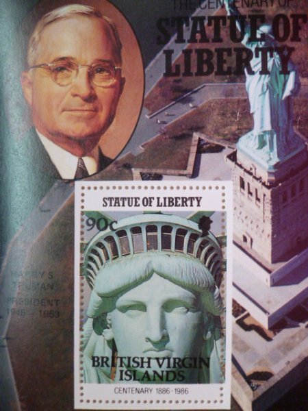 英領バージン諸島切手『自由の女神100周年』(アメリカ歴代大統領:トルーマン)拍卖