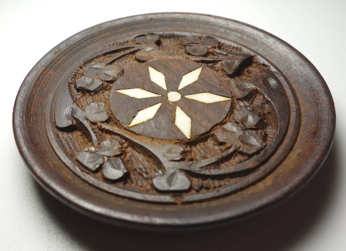 木彫り 象嵌急須台拍卖