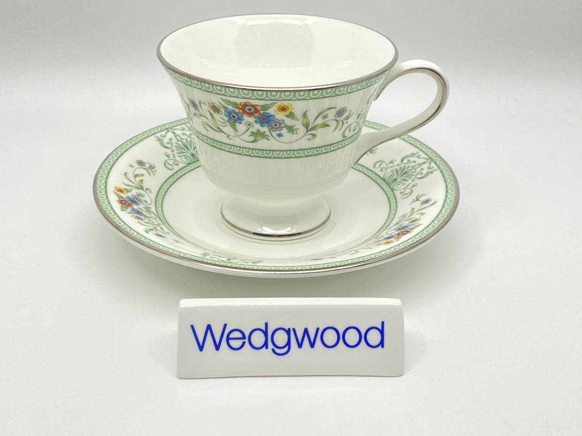 WEDGWOOD ウェッジウッド AGINCOURT Tea Cup & Saucer アジャンクール ティーカップ&ソーサー R4471 *L52拍卖