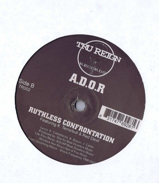 US盤 12inch A.D.O.R. / The Rush / Ruthless Confrontation TR002拍卖