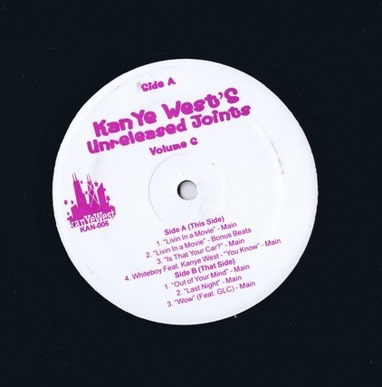 US盤 12inch Kanye West / Unreleased Joints Volume 6 / カニエ・ウェスト カニエ・ウエスト GLC KAN-006拍卖