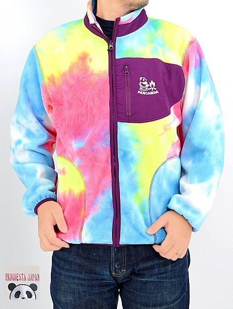 PANCAMDA タイダイ染めボアフリースハイジップブルゾン◆PANDIESTA JAPAN B色Lサイズ 592367 パンディエスタジャパン パンダ アウトドア拍卖
