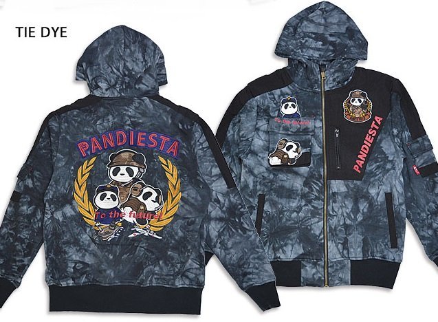 To the Future切替パーカー◆PANDIESTA JAPAN タイダイXLサイズ 592888 パンディエスタジャパン パンダ ミリタリー スウェット拍卖