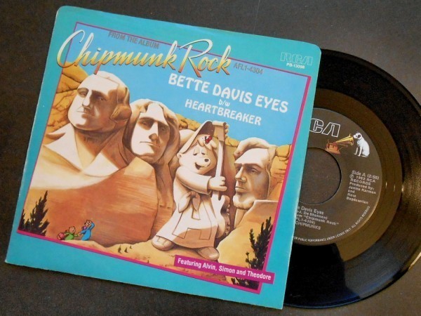 THE CHIPMUNKS Bette Davis Eyes カナダ盤シングル Jackie DeShannon拍卖