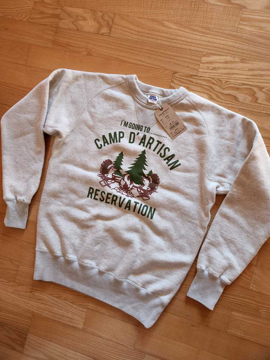 SALE! 送料込★STUDIO D'ARTISAN ステュディオ・ダルチザン 8085A フリーダム プリントスウェット 日本製 トレーナー オートミール L拍卖