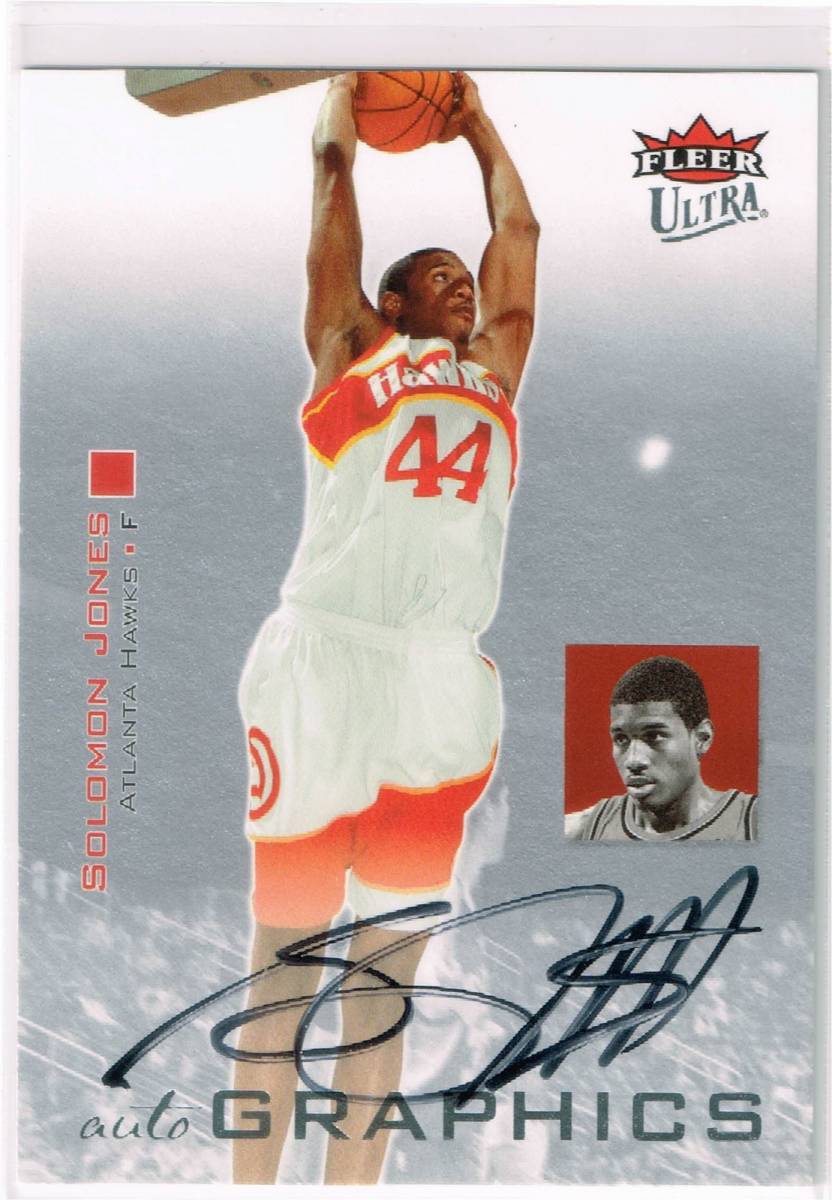 2007-08 NBA Fleer Ultra Autographics Black #AU-SJ Solomon Jones Auto Autograph フレア ウルトラ ソロモン・ジョーンズ 直筆サイン拍卖