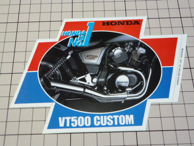 HONDA IS No.1 VT500 CUSTOM ステッカー (150×101mm) ホンダ VT500カスタム拍卖