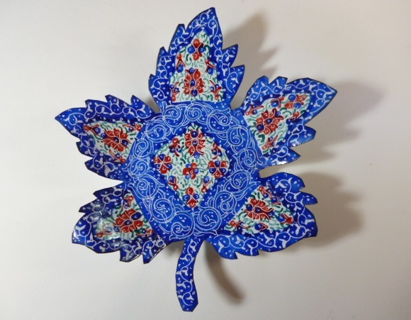 Й ミーナカーリー 壁掛け 壁飾り Й ペルシャ 飾り皿 イスラム イラン アラビア ミナカーリー ハータムカーリー オブジェ 置物拍卖