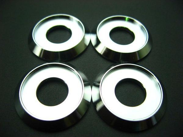 リアショックドレスアップピアス(ワッシャー) クローム 4個set モンキー/ゴリラ/カブなど拍卖