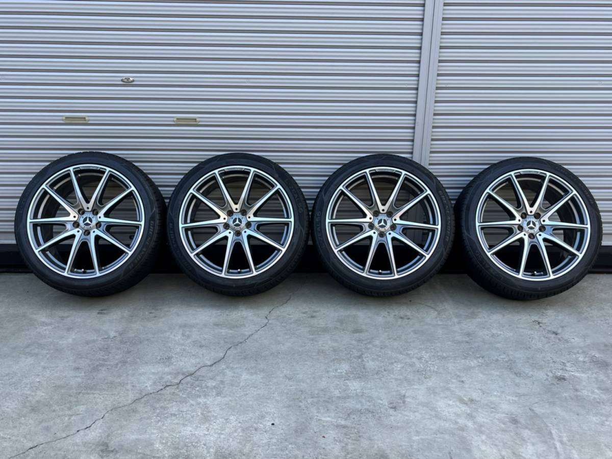 タイムセール!! a56 中古 ベンツ 純正 Sクラス W222 S63 AMG 8.5J×20 ET38 GRENL ANOER 245/40R20 A222 401 4000アルミタイヤ4本拍卖