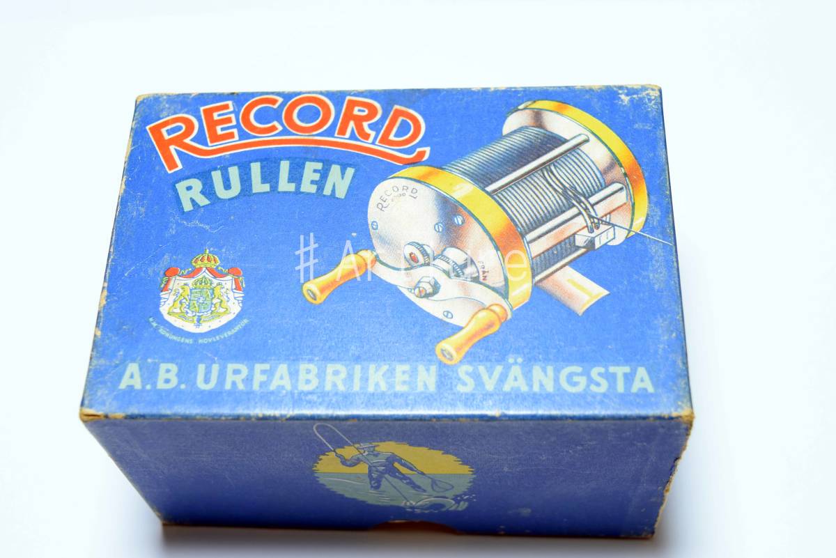 OLD ABU RECORD 1500C ORIGINAL BOX SWEDEN SVANGSTA (Y541-464)アブ レコード 箱拍卖