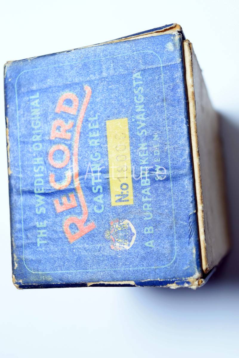 OLD ABU RECORD 1800C ORIGINAL BOX SWEDEN SVANGSTA (Y543-464)アブ レコード 箱拍卖