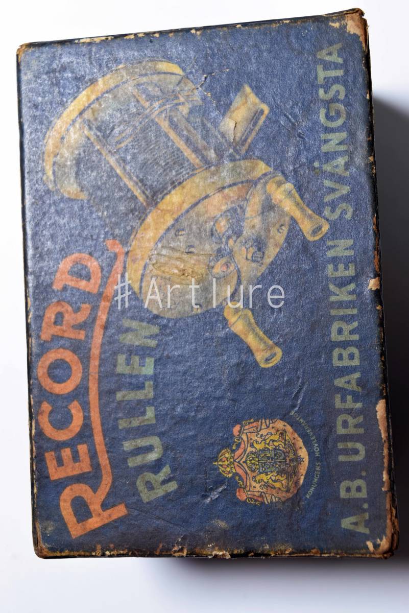 OLD ABU RECORD 1600C ORIGINAL BOX SWEDEN SVANGSTA (Y548-464)アブ レコード 箱拍卖