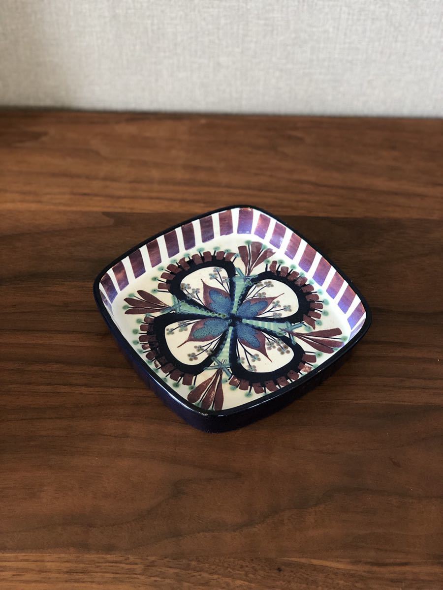 ★北欧ビンテージ★ ROYAL COPENHAGEN Tenera Marianne Johnson ロイヤルコペンハーゲン テネラ スクエアトレイ(M) 174 2883 RC221101拍卖