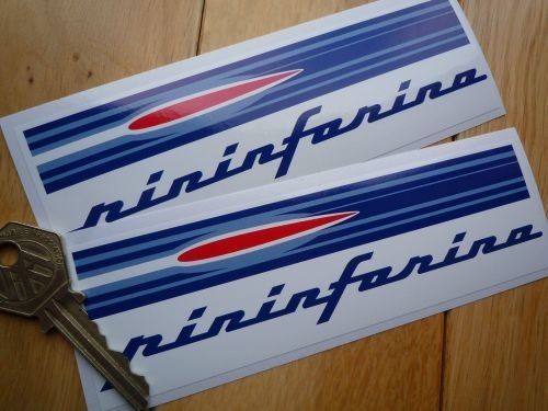 海外 限定品 送料込み Pininfarina Oblong Wing ピニンファリーナ 150mm 2枚セット ステッカー拍卖