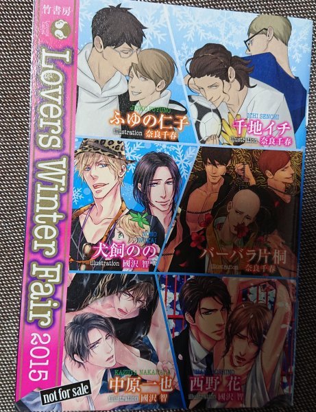 非売品★BLラヴァーズ文庫番外編小冊子「Lovers Winter Fair2015」ふゆの仁子/千地イチ/犬飼のの/バーバラ片桐/中原一也/西野花拍卖