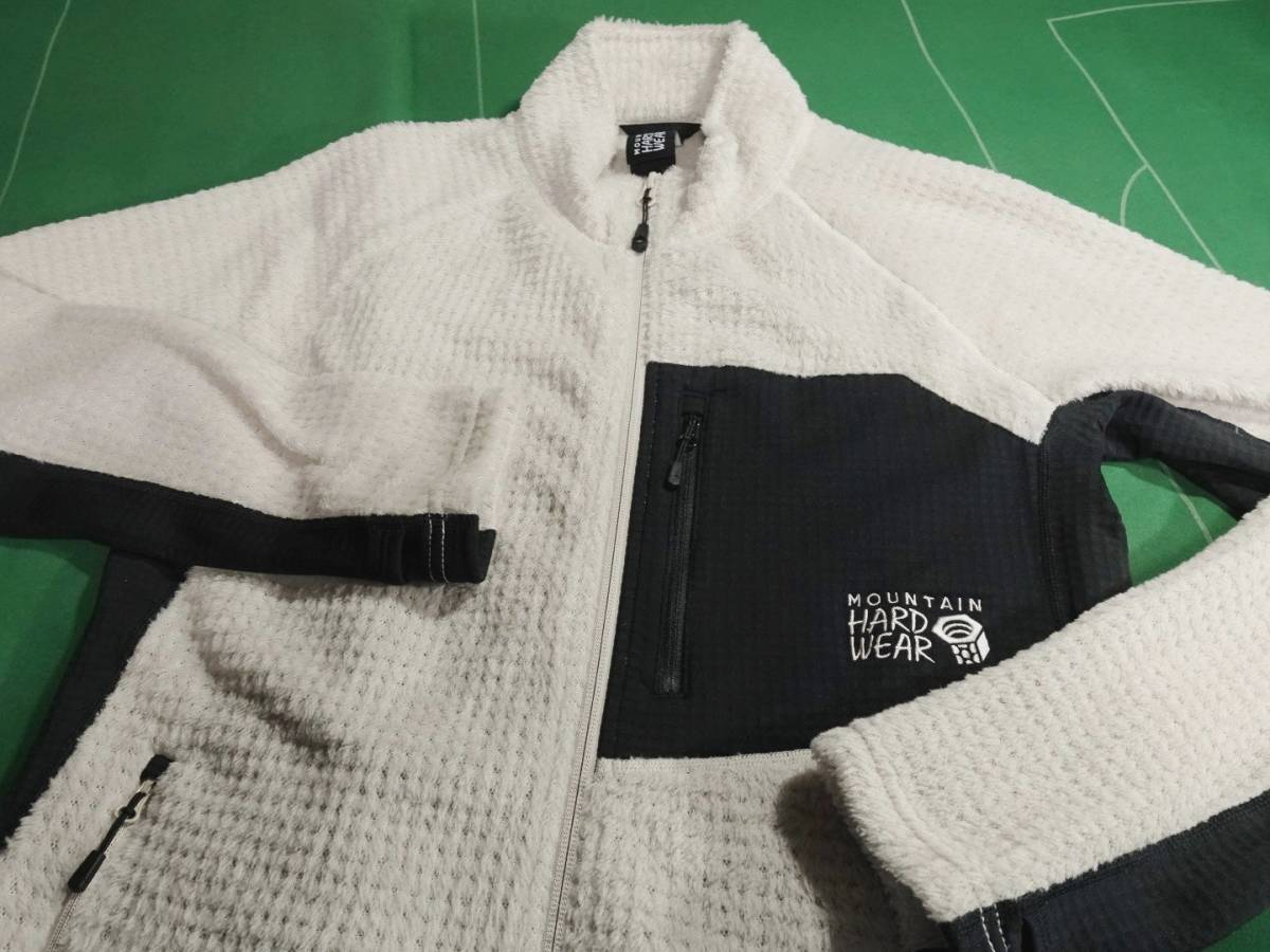 ▲マウンテンハードウェア ポーラテックハイロフト フリース ハイロフト グリッド ジャケット アイボリー/ブラック M(JP-L) 美品!!!▲拍卖