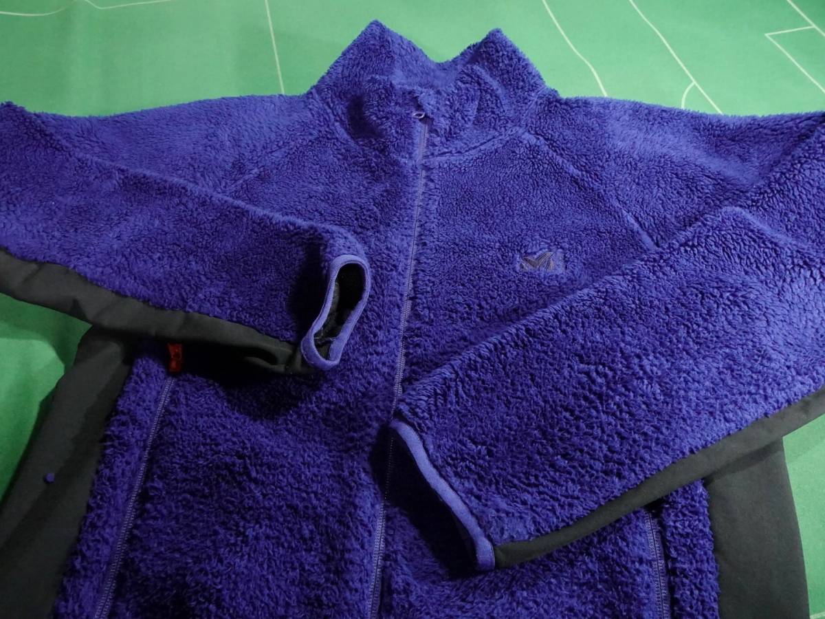 ▲MILLETミレー 防風 3レイヤー ハイロフトフリース グロット ウィンドシールド ジャケット ダークブルー JP-M 美品!!!▲拍卖