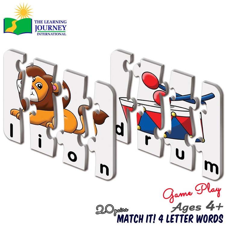 知育玩具 ラーニング ジャーニー マッチイット 4 ワード 4歳から 英単語 パズル ゲーム拍卖