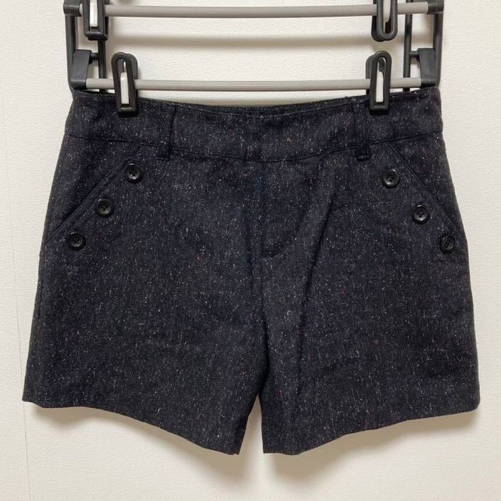 しまむら ショートパンツ グレーブラック ウエスト67cm拍卖