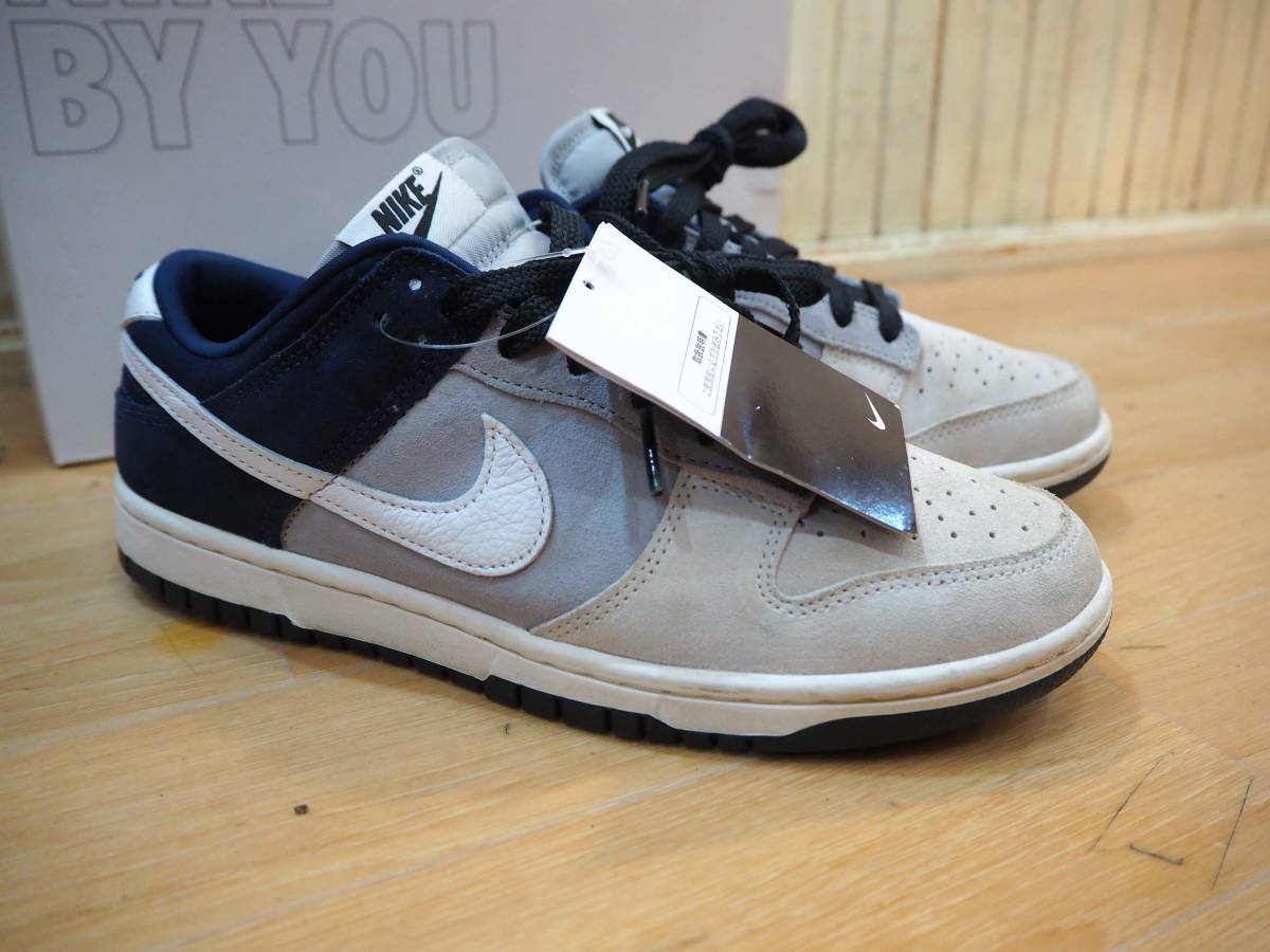 ◆NIKE(ナイキ)ダンク by YOU グレー×ネイビー 25.5㎝ USED◆拍卖