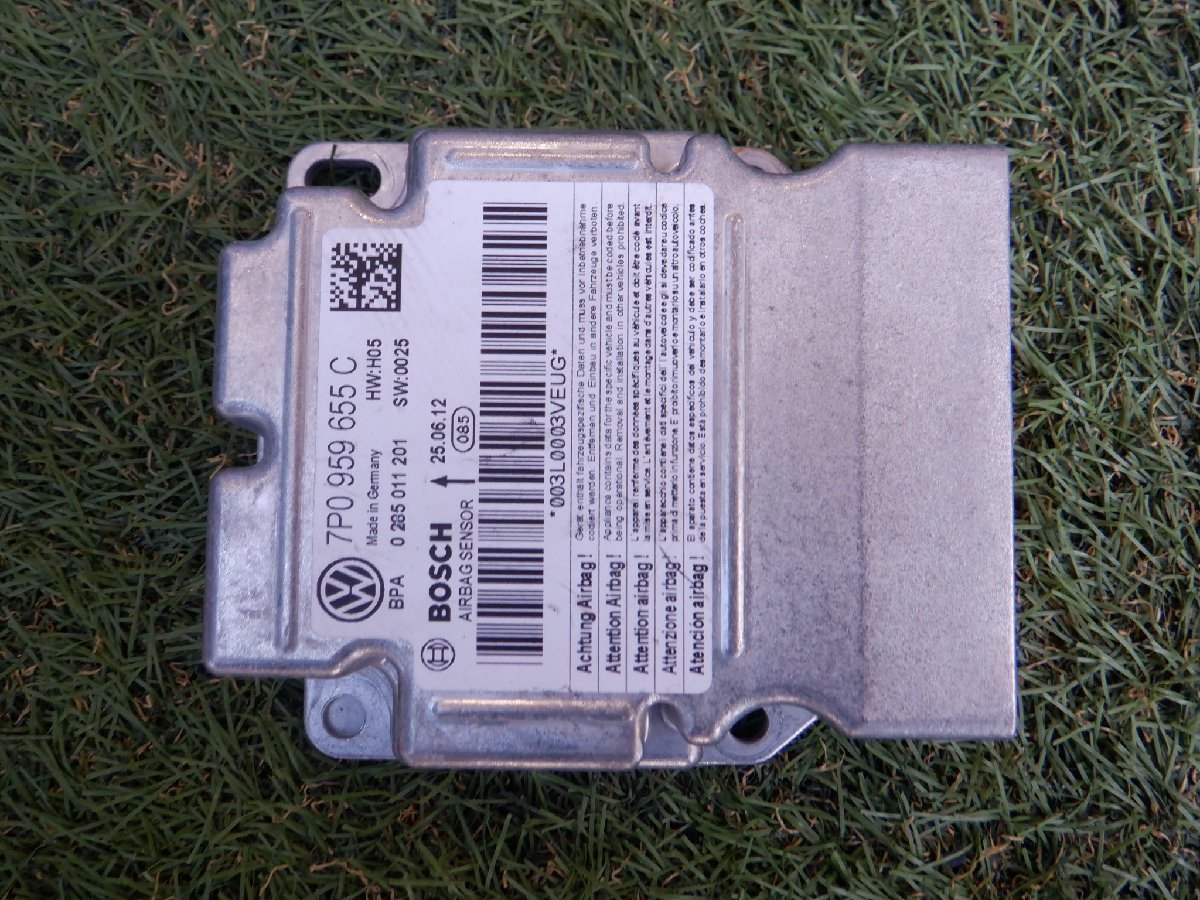 ポルシェ純正 ABA-92AM5502 92A カイエン 2013年 エアバック コンピューター コントロール モジュール 7P0959655C拍卖