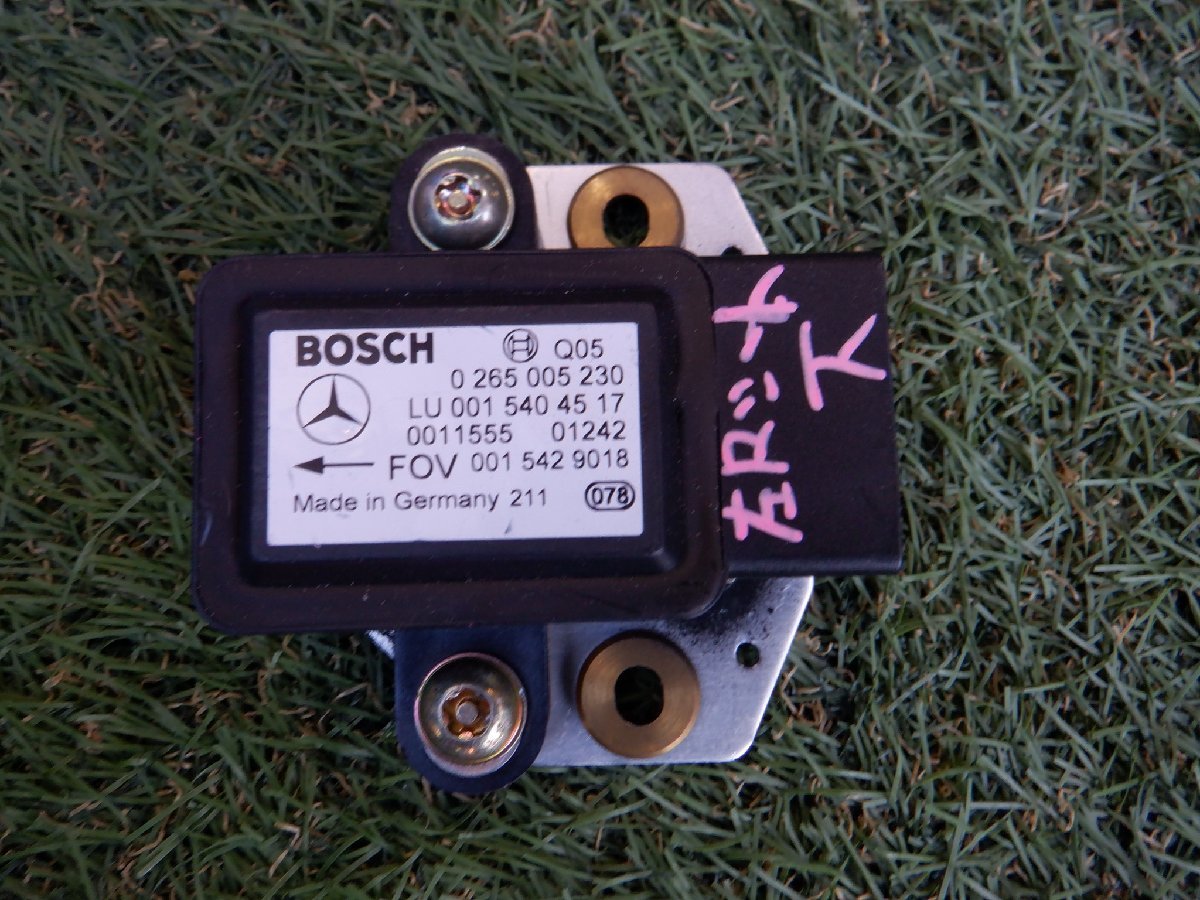 ベンツ純正 W220 S320 Sクラス 2002年 ヨウレイト ヨウレート ヨーレイト センサー コントロール モジュール 0265005230 m-22-11-101拍卖