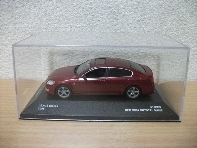 ◇【発送は土日のみ】1/43 J-collection レクサス LEXUS GS430 2006 RED MICA CRYSTAL SHINE◇拍卖