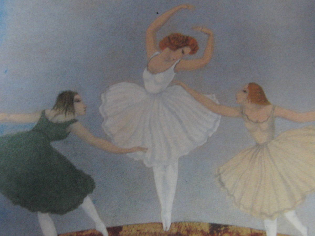 藤田嗣治、【Les trois danceuses】、希少な額装用画集より、厳選、新品額装、マット額装付、状態良好、送料込み拍卖