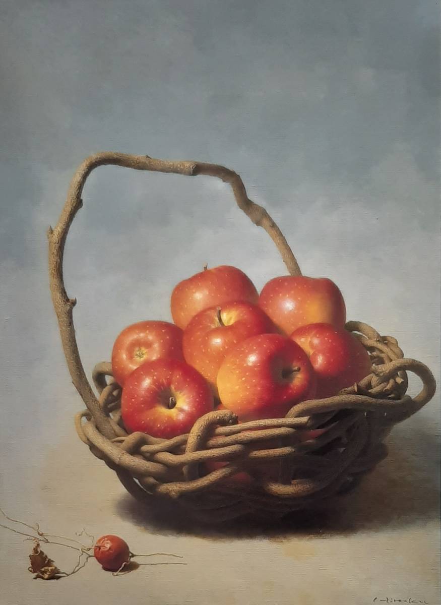 余村展、「鳥瓜」、希少画集の額装画、四季、風景、人気作品、オーダーマット付・日本製新品額入り、送料無料拍卖