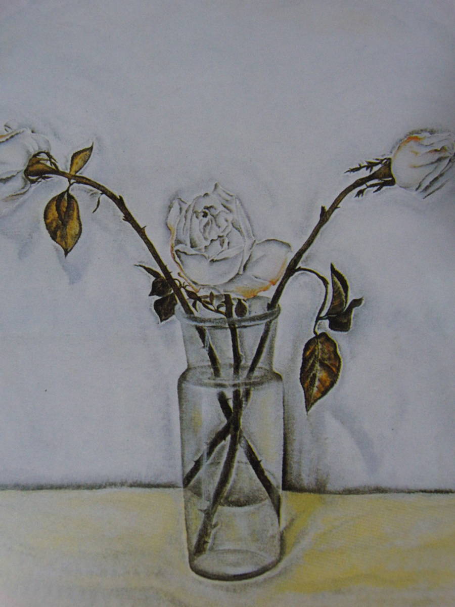 藤田嗣治、【Les Trois Roses】、希少な額装用画集より、厳選、新品額装、マット額装付、状態良好、送料込み拍卖