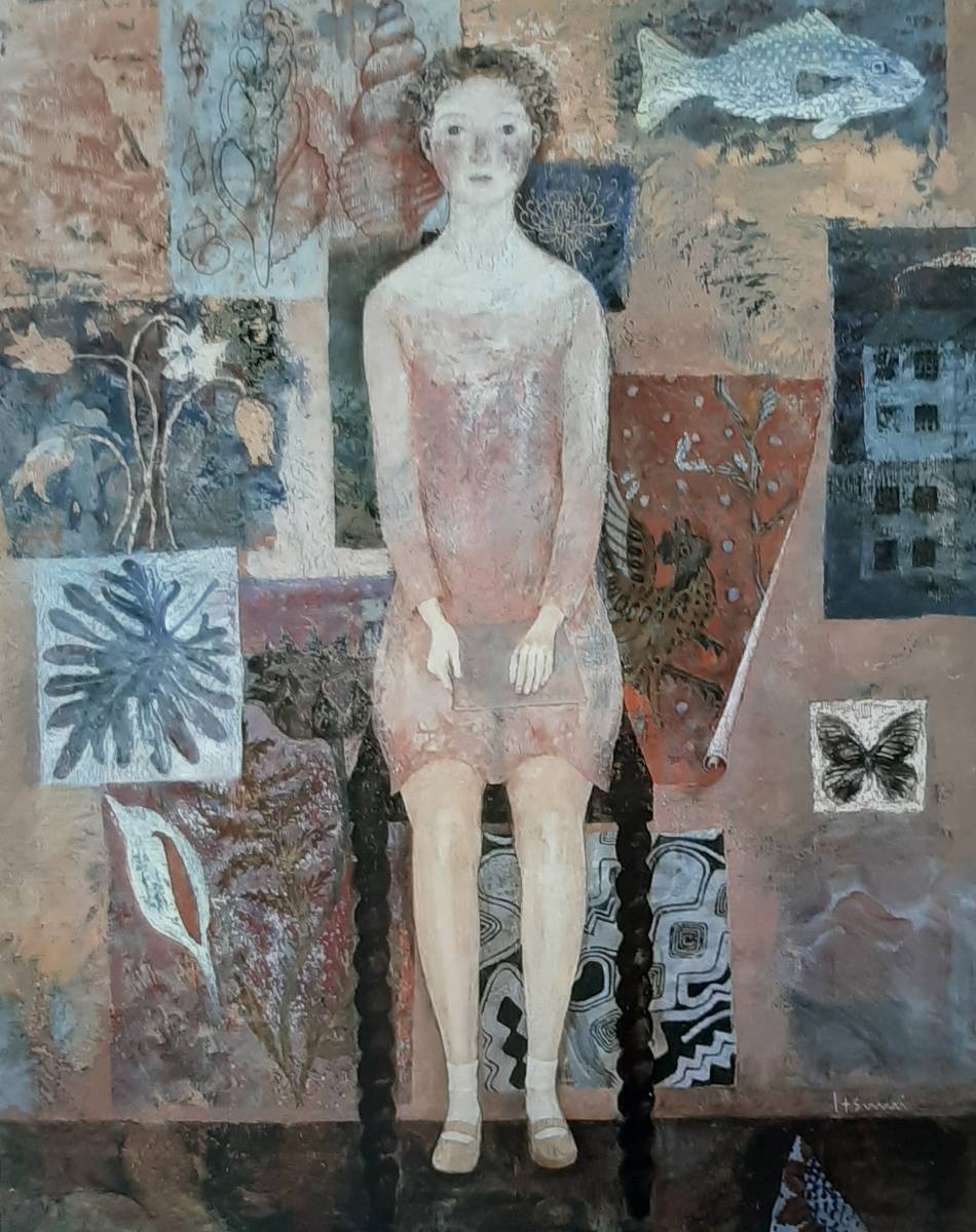 横江逸美、「絵のある部屋」、希少画集の額装画、四季、風景、人気作品、オーダーマット付・日本製新品額入り、送料無料拍卖