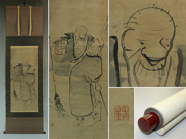 【真作】与謝蕪村【高砂】◆紙本◆合箱◆掛軸 u10105拍卖