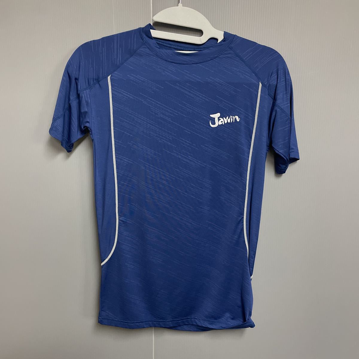 ジャウィン インナーシャツ 56134 半袖シャツ ストレッチ メッシュ ゴルフ スポーツ 【春夏】 jawin size M ネイビー拍卖