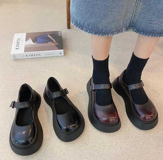 LHK2971★厚底 ローファー レディース パンプス 革靴 シンプル 身長アップ 歩きやすい 通勤 通学 ローヒール 拍卖