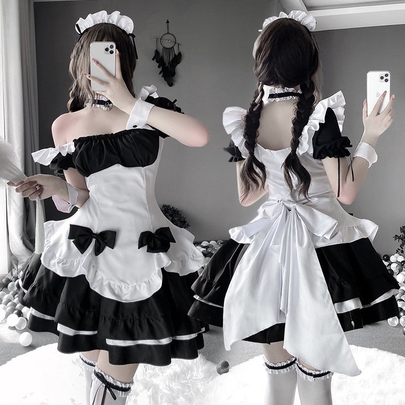 ZJM1347 ロリータドレス コスプレ衣装 メイド服 ゴシック パーティー ロリータワンピ フリルサイズ ゴスロリ ワンピース 姫系 S~XL拍卖