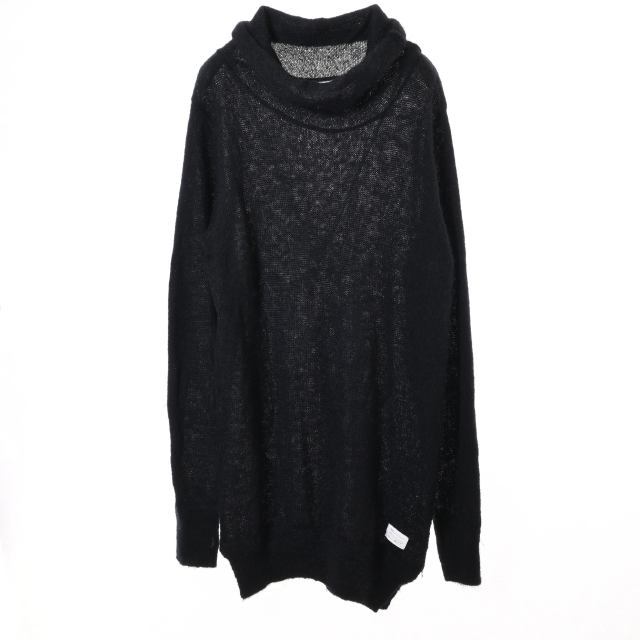 美品 Name モヘア混 タートルネック ニット 1 ブラック ネーム KL4CHQ384拍卖